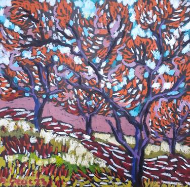 Olive grove in red thumb