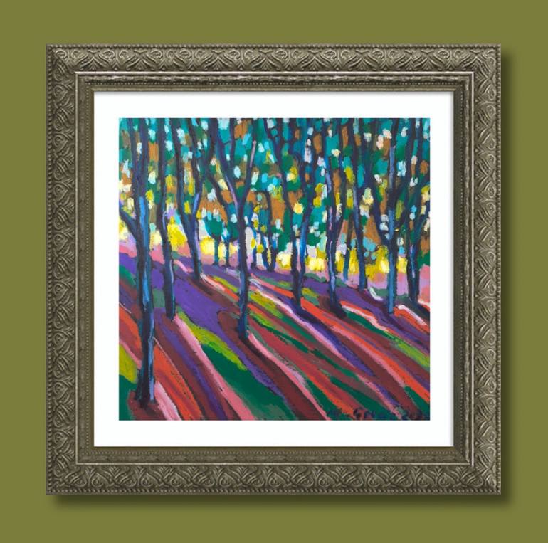 Original Expressionism Landscape Drawing by Maja Grecic