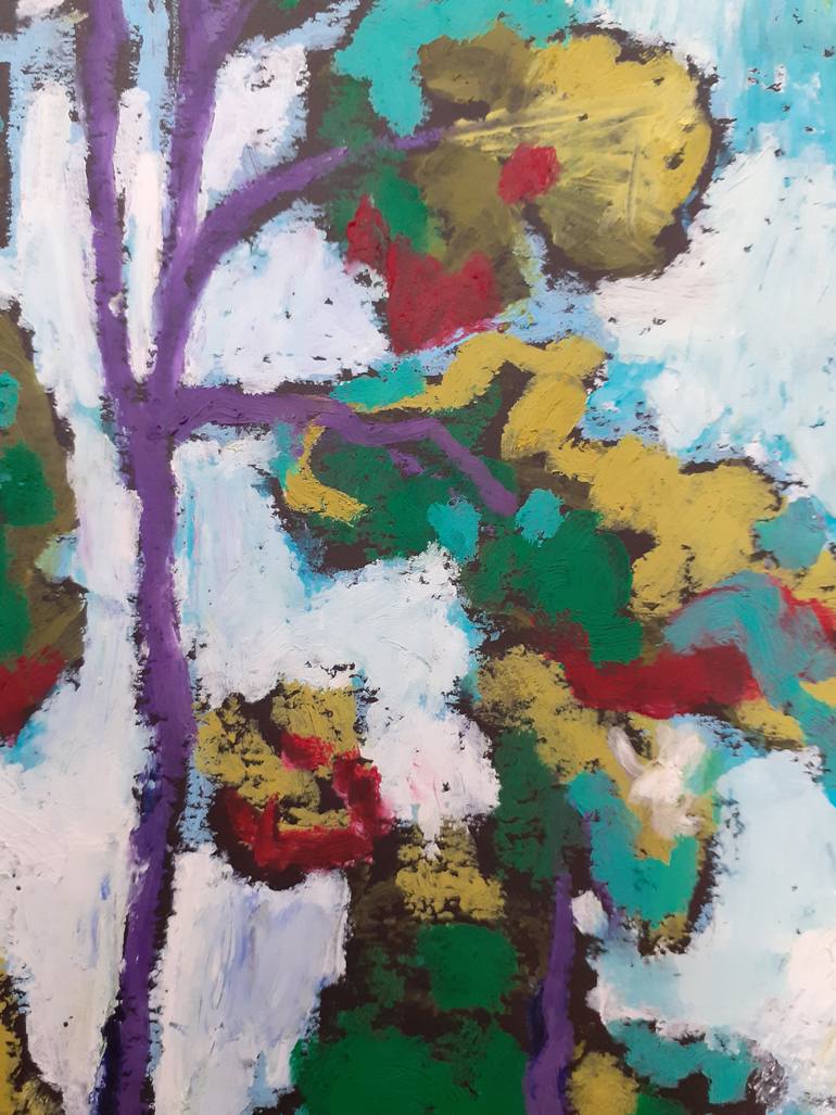 Original Impressionism Landscape Drawing by Maja Grecic