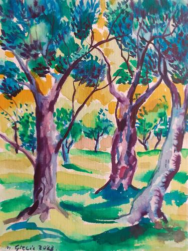 Original Tree Paintings by Maja Grecic