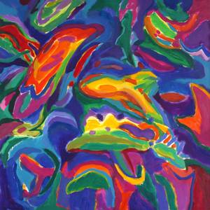 Collection Abstract oils