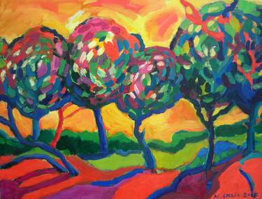 Original Tree Paintings by Maja Grecic