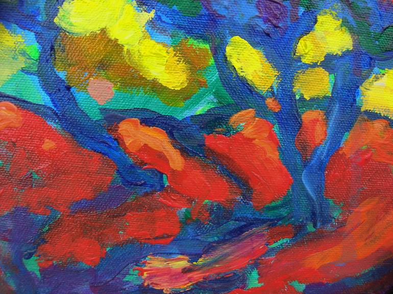 Original Abstract Expressionism Landscape Painting by Maja Grecic