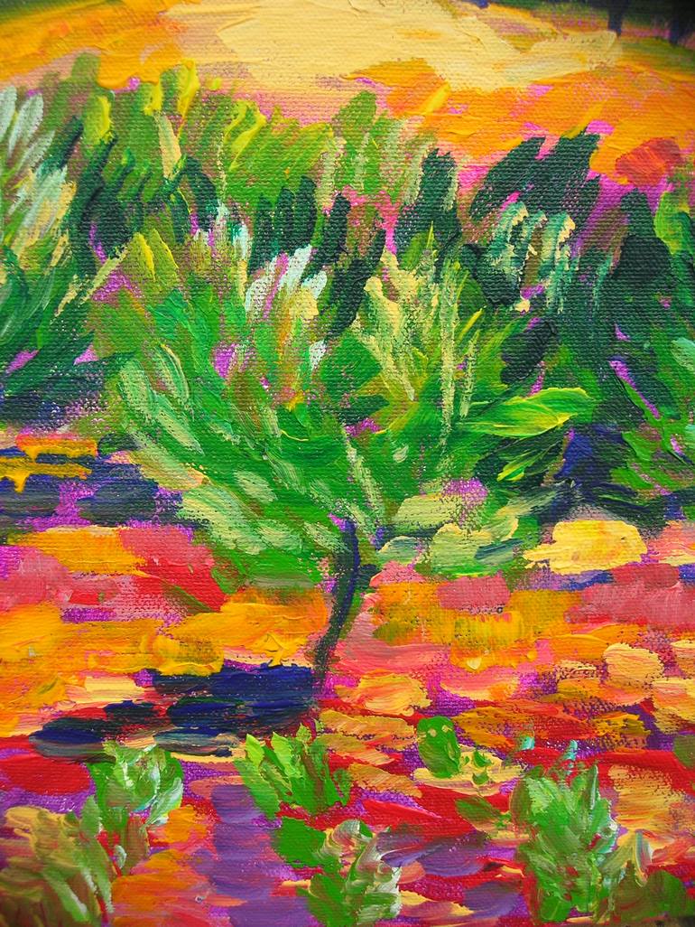 Original Impressionism Landscape Painting by Maja Grecic