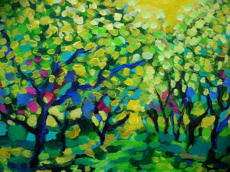 Original Tree Painting by Maja Grecic