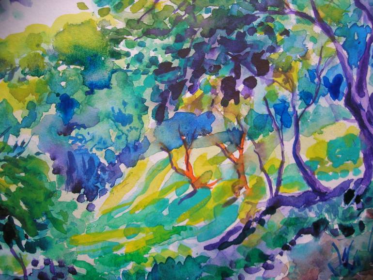Original Impressionism Landscape Painting by Maja Grecic