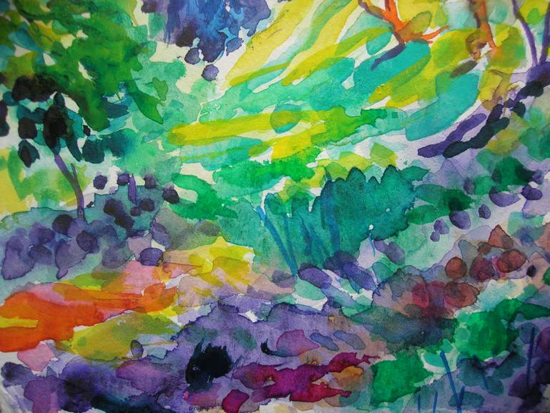 Original Impressionism Landscape Painting by Maja Grecic