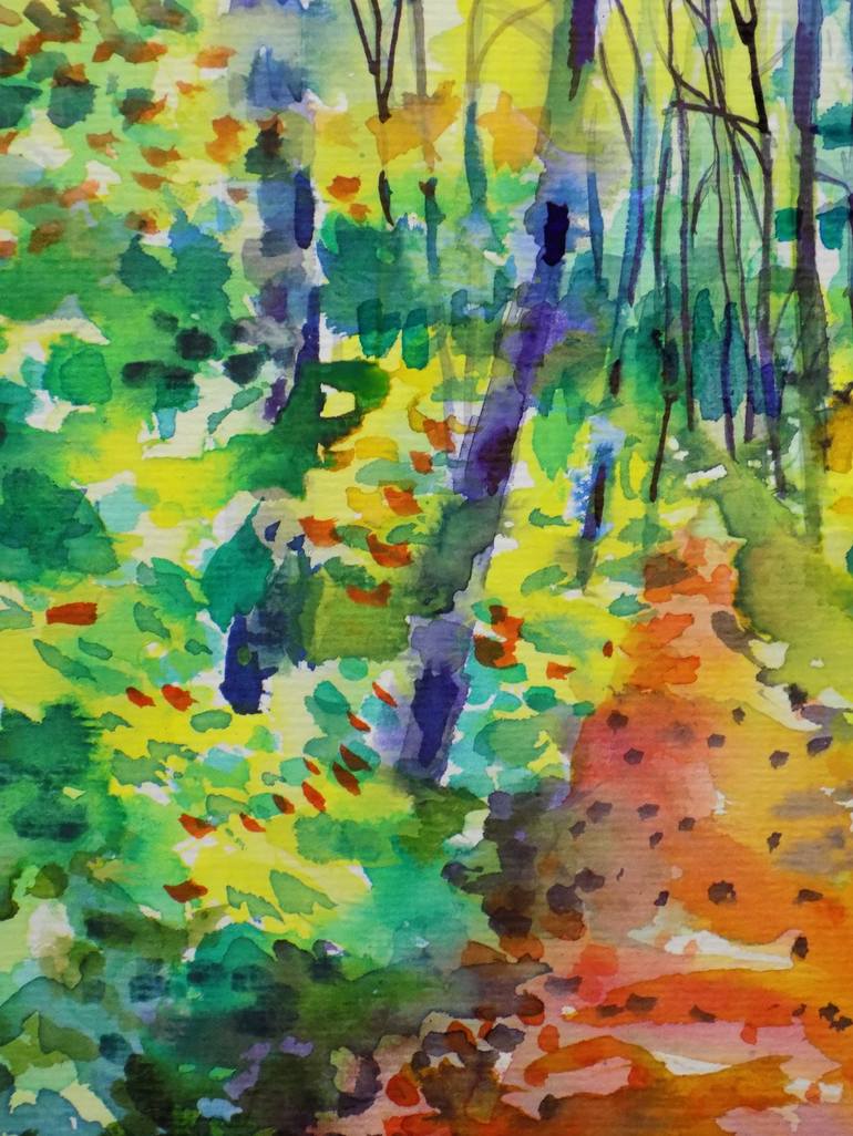 Original Impressionism Landscape Painting by Maja Grecic