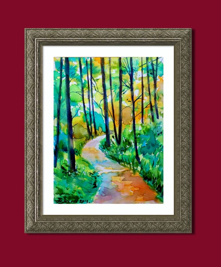 Original Impressionism Landscape Painting by Maja Grecic