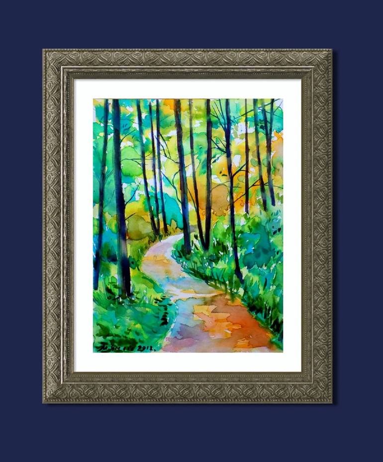 Original Impressionism Landscape Painting by Maja Grecic