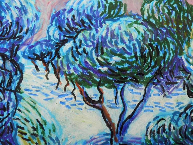 Original Impressionism Landscape Drawing by Maja Grecic