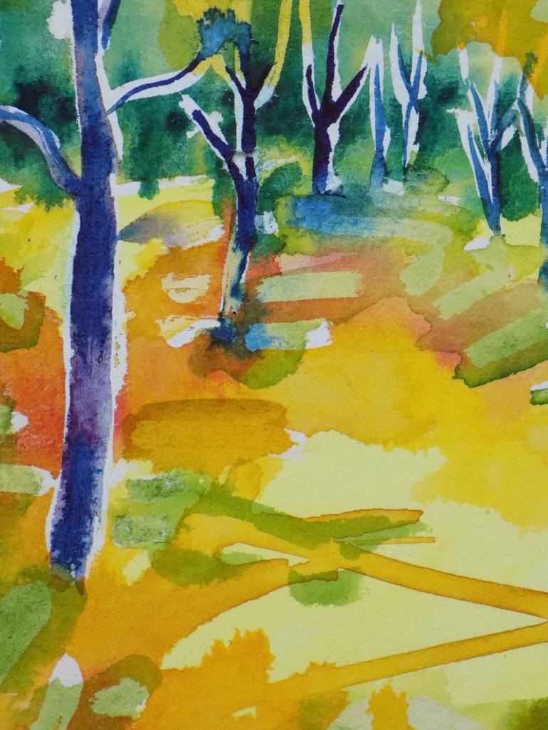Evening yellows Painting by Maja Grecic | Saatchi Art
