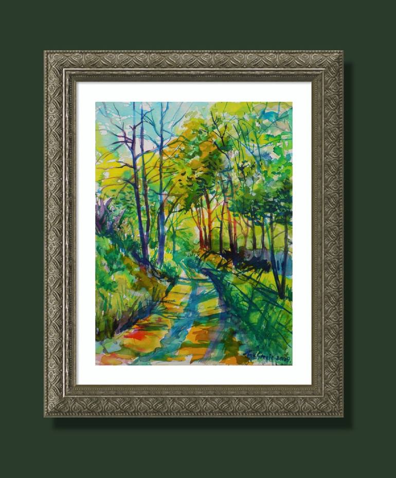 Original Impressionism Landscape Painting by Maja Grecic