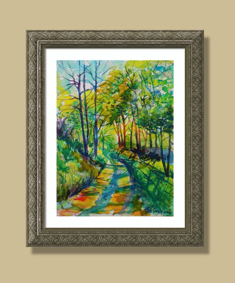 Original Impressionism Landscape Painting by Maja Grecic