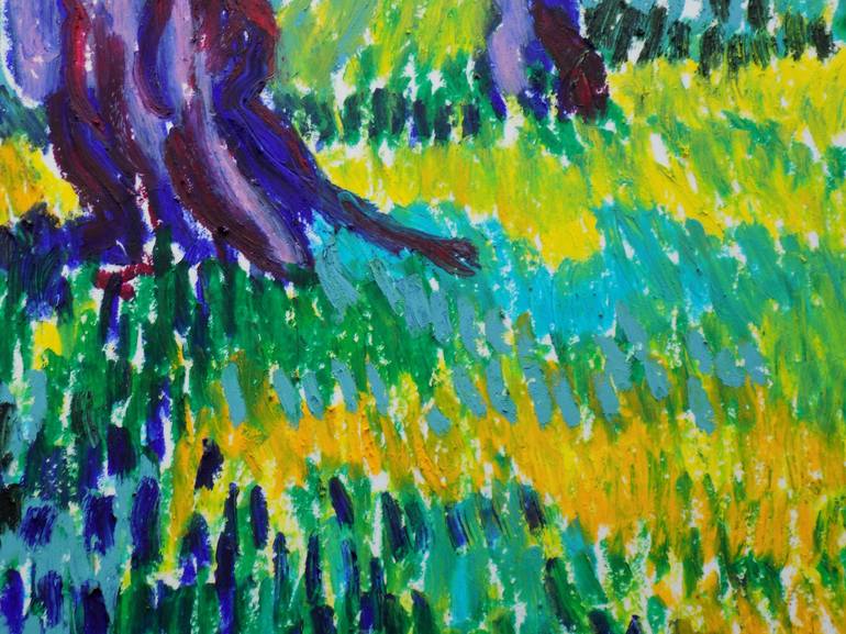 Original Impressionism Landscape Drawing by Maja Grecic