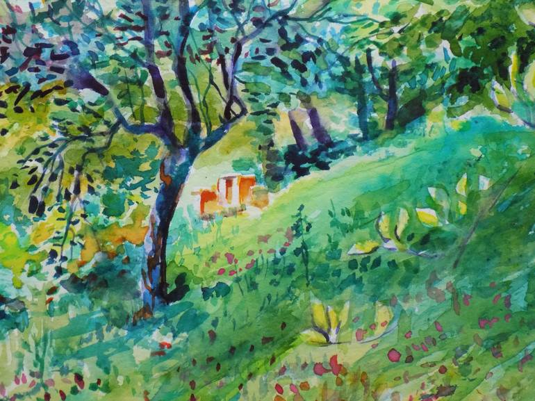 Original Impressionism Landscape Painting by Maja Grecic