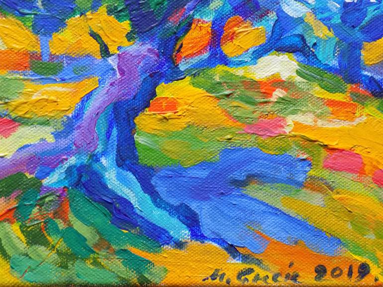 Original Abstract Expressionism Landscape Painting by Maja Grecic