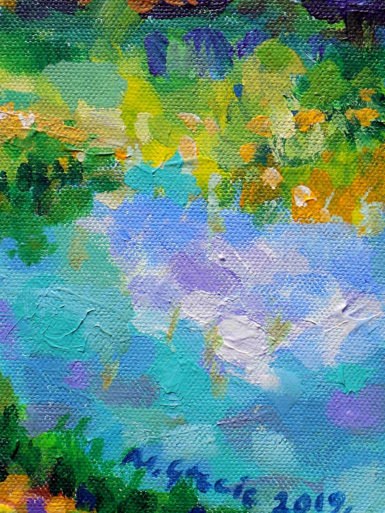 Original Impressionism Landscape Painting by Maja Grecic