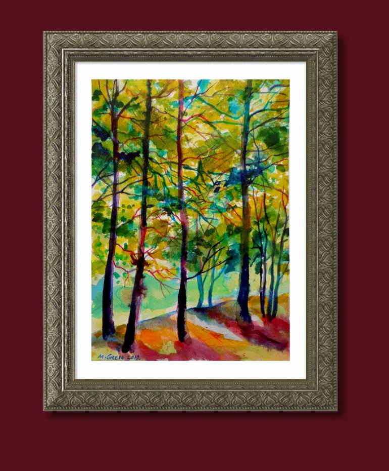 Original Impressionism Landscape Painting by Maja Grecic