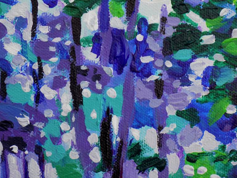 Original Impressionism Tree Painting by Maja Grecic