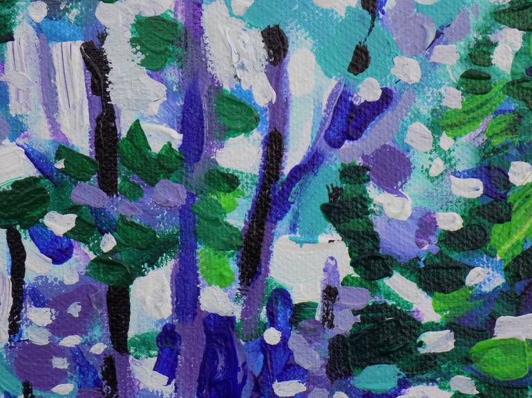 Original Impressionism Tree Painting by Maja Grecic