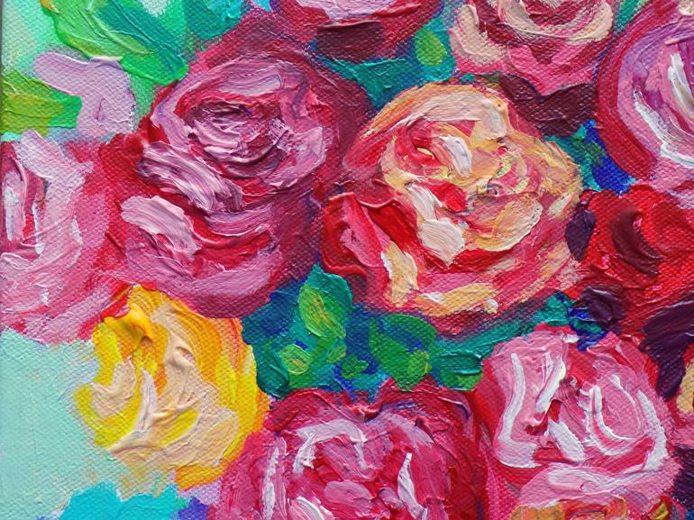 Original Floral Painting by Maja Grecic