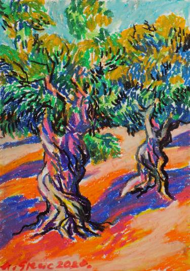 Print of Expressionism Tree Drawings by Maja Grecic