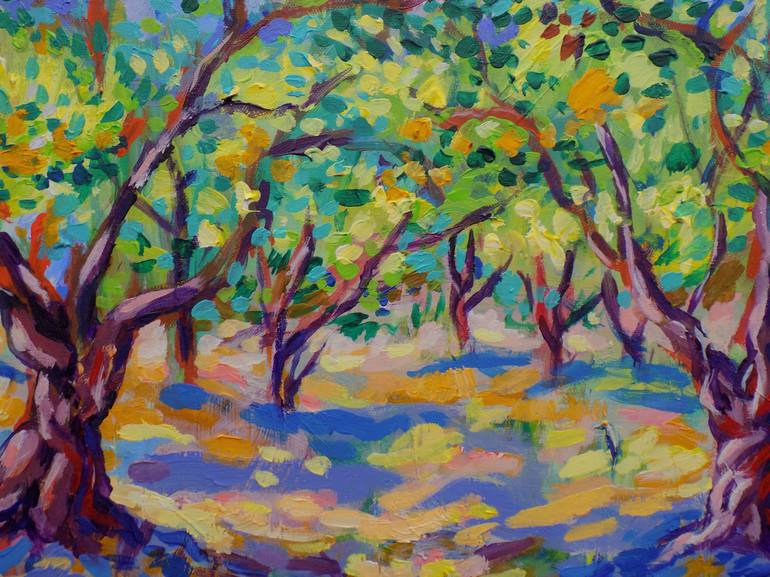 Original Impressionism Landscape Painting by Maja Grecic