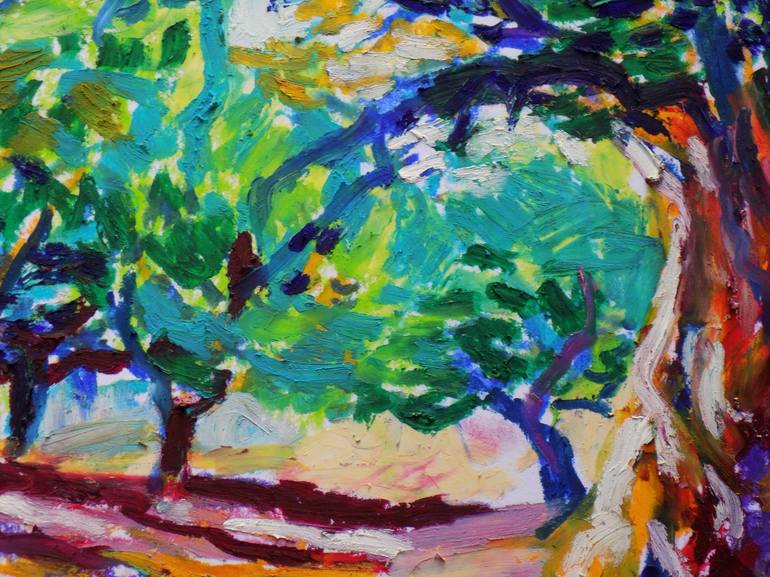 Original Expressionism Tree Drawing by Maja Grecic