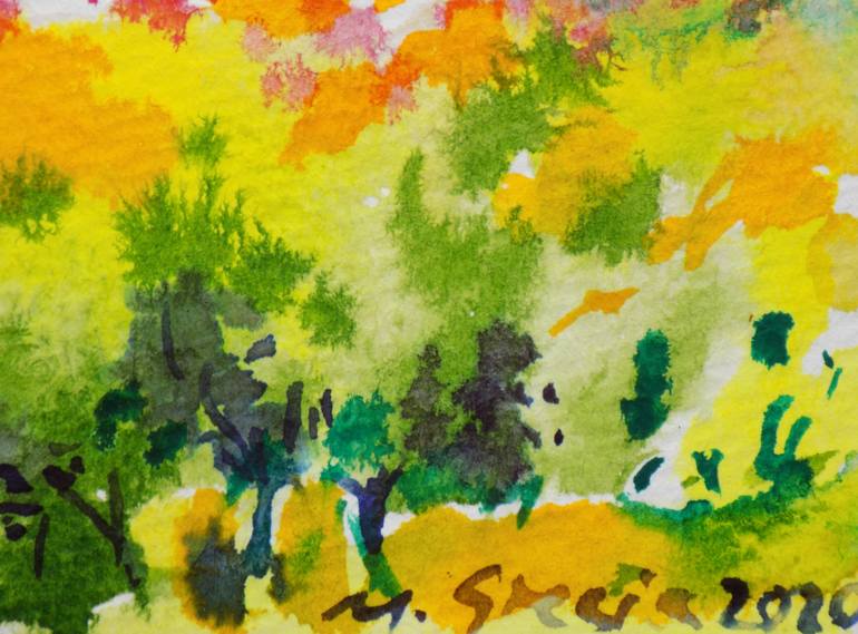 Original Impressionism Landscape Painting by Maja Grecic