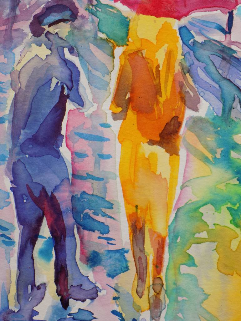 Original People Painting by Maja Grecic