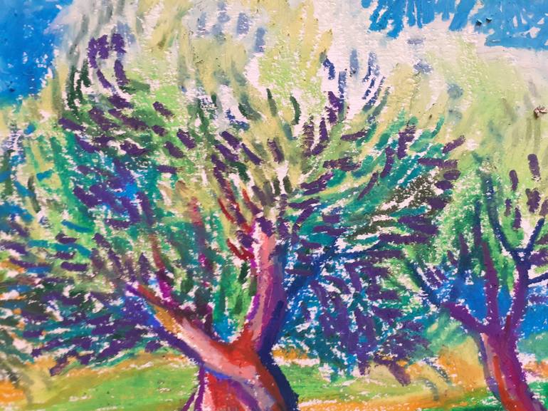 Original Expressionism Tree Drawing by Maja Grecic