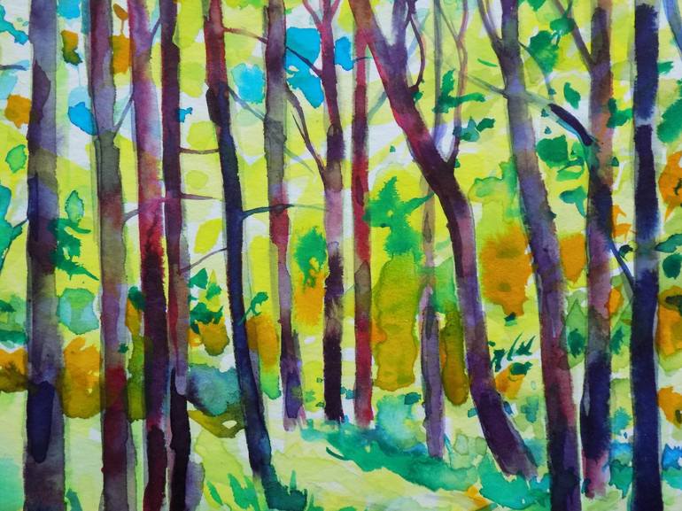 Original Tree Painting by Maja Grecic