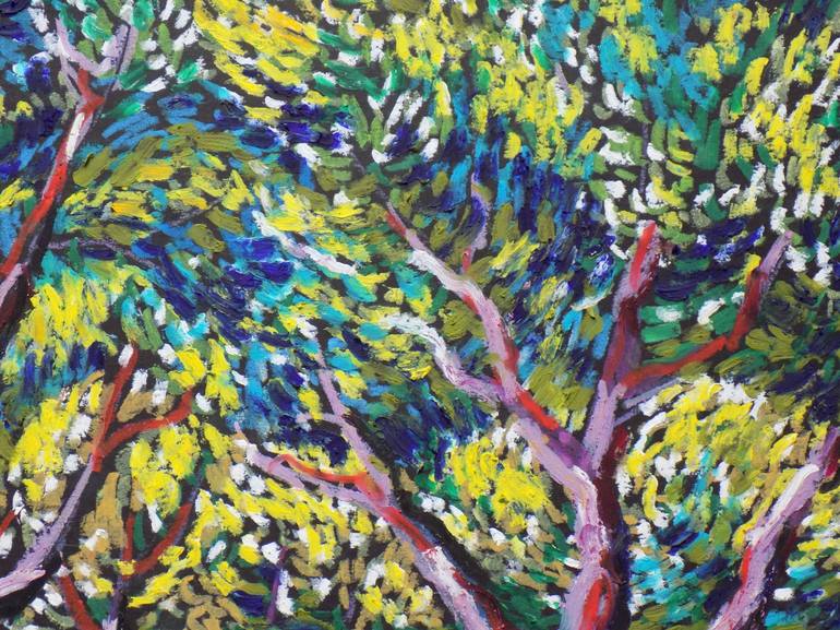 Original Expressionism Tree Drawing by Maja Grecic