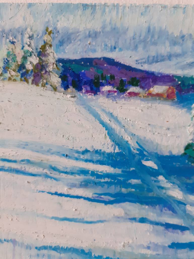 Original Impressionism Landscape Drawing by Maja Grecic