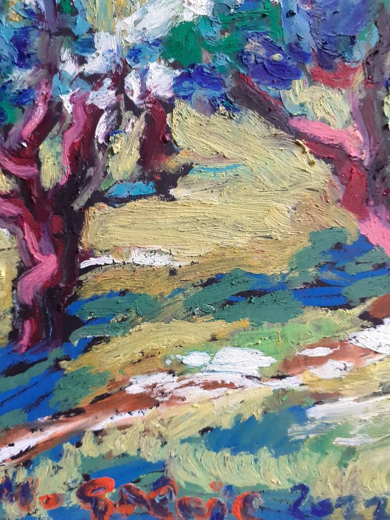 Original Impressionism Landscape Drawing by Maja Grecic