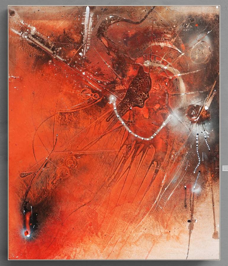 Original Abstract Expressionism Abstract Painting by Adriano Ribeiro