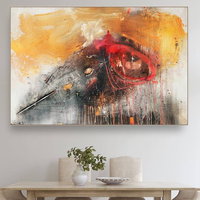 Original Abstract Expressionism Abstract Painting by Adriano Ribeiro