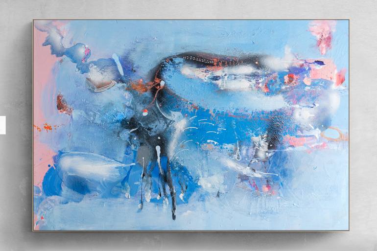 Original Abstract Expressionism Abstract Painting by Adriano Ribeiro