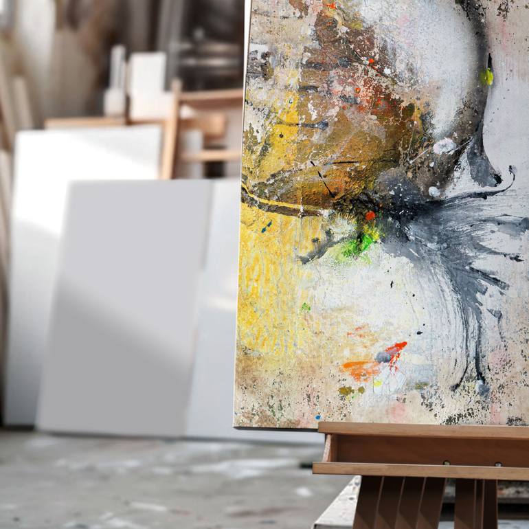 Original Abstract Expressionism Abstract Painting by Adriano Ribeiro