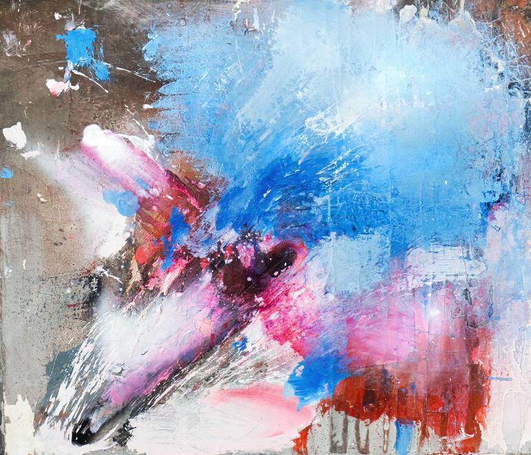 Original Abstract Expressionism Abstract Painting by Adriano Ribeiro