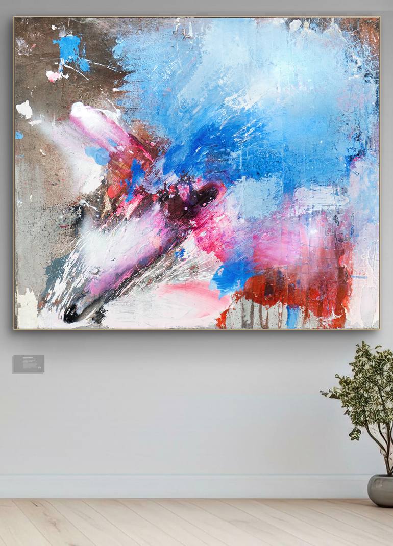 Original Abstract Expressionism Abstract Painting by Adriano Ribeiro