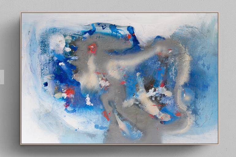 Original Abstract Landscape Painting by Adriano Ribeiro