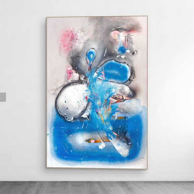Original Abstract Landscape Painting by Adriano Ribeiro