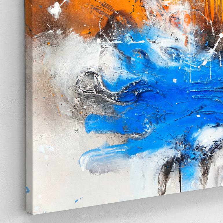 Original Abstract Landscape Painting by Adriano Ribeiro
