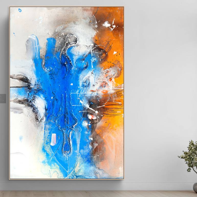 Original Abstract Landscape Painting by Adriano Ribeiro
