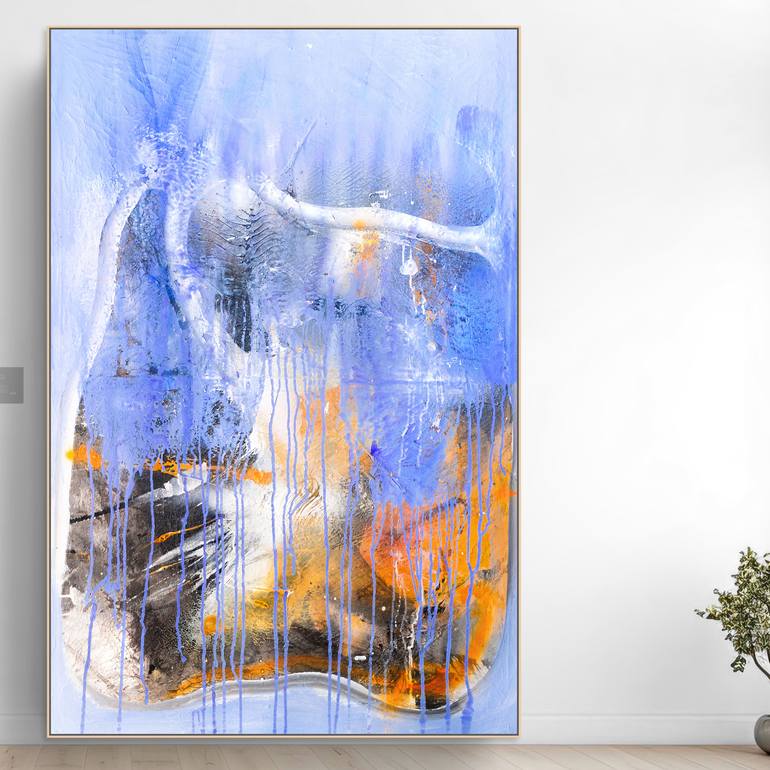 Original Abstract Landscape Painting by Adriano Ribeiro