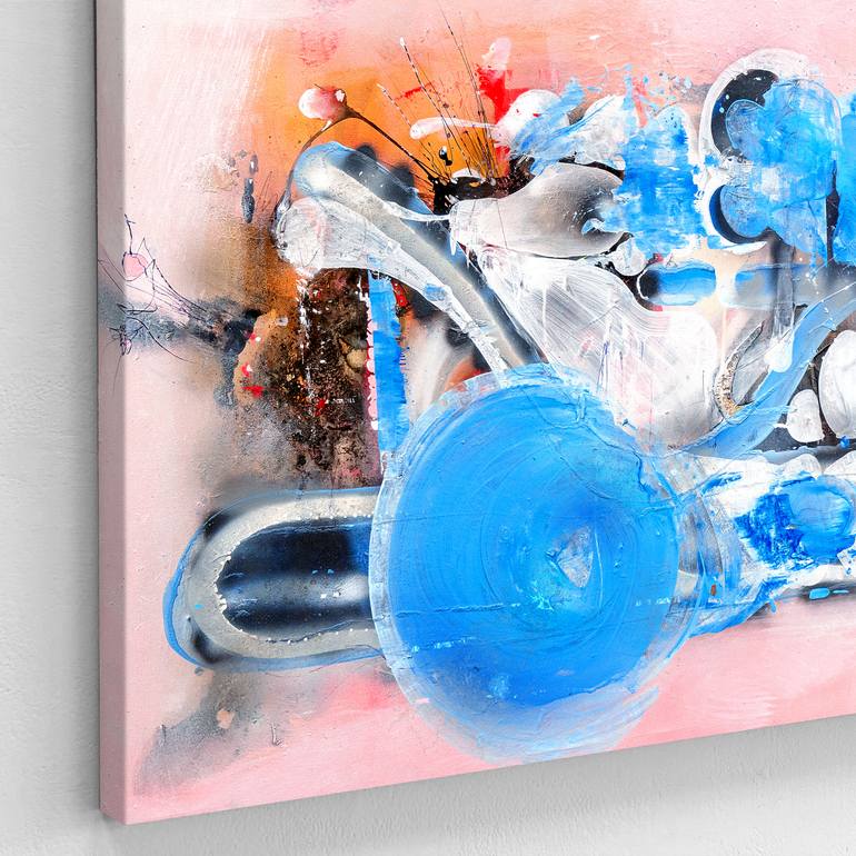 Original Abstract Landscape Painting by Adriano Ribeiro