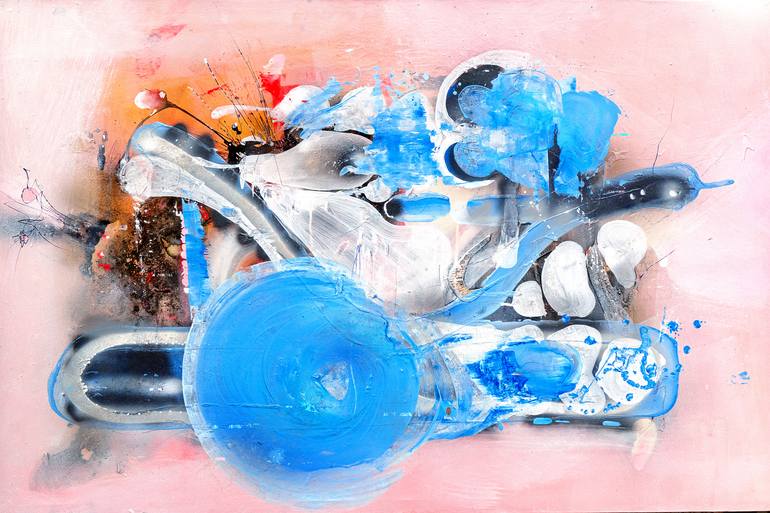 Original Abstract Landscape Painting by Adriano Ribeiro