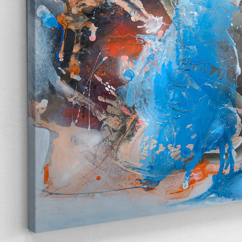 Original Abstract Landscape Painting by Adriano Ribeiro